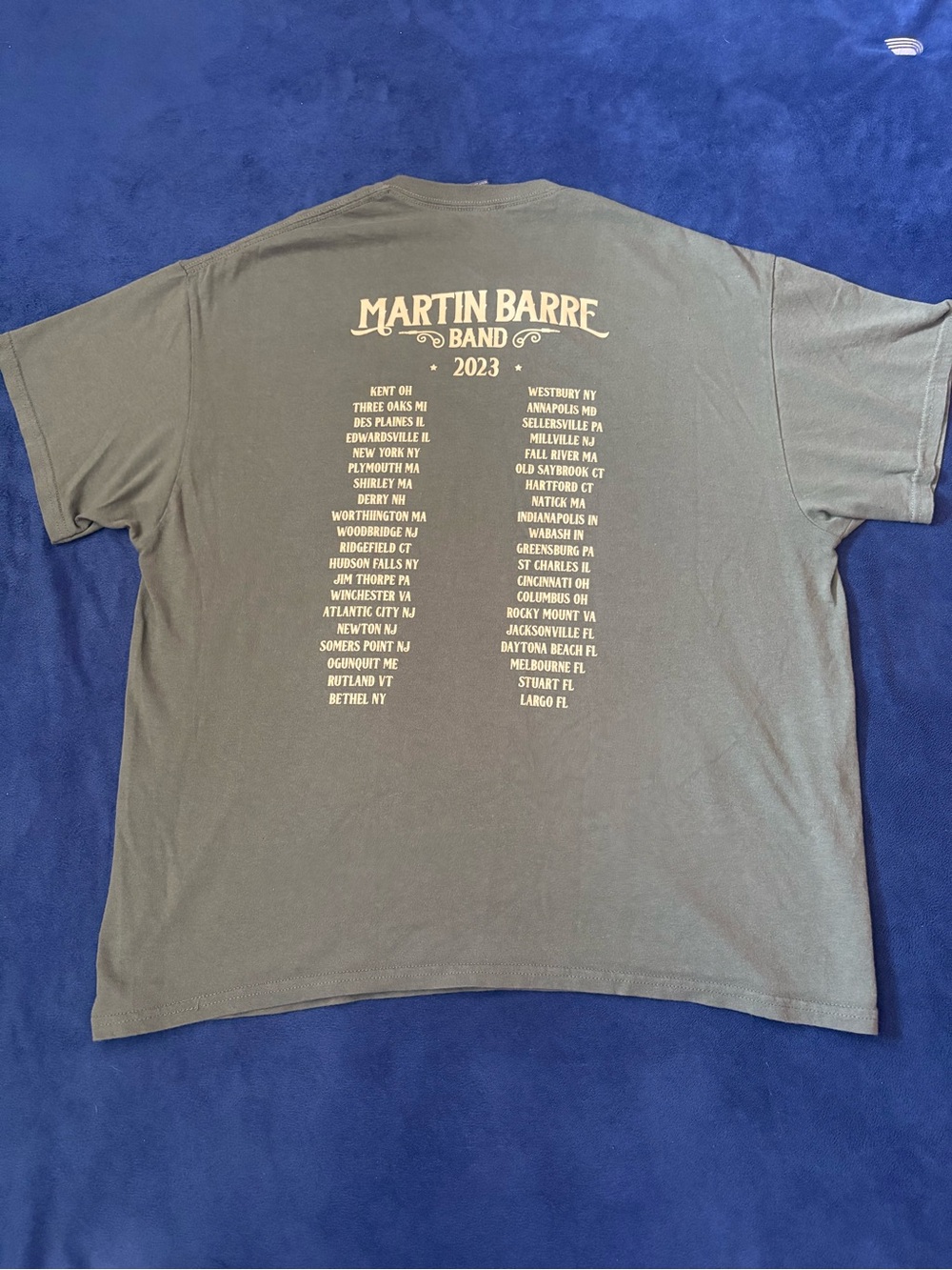 Martin Barre Band 2023 Tour Men’s T-Shirt